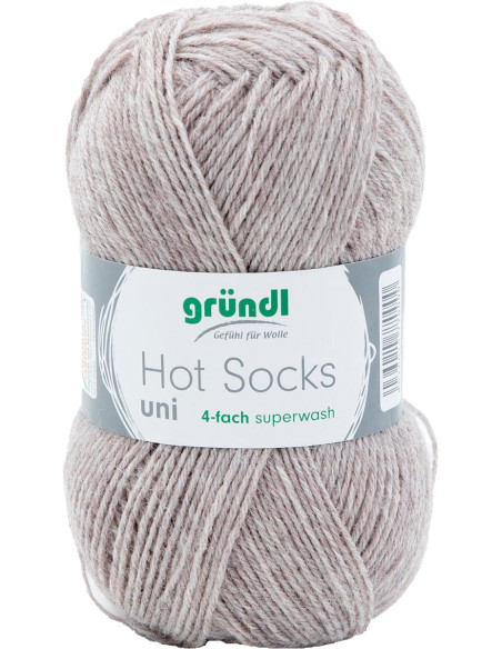 Hot Socks effen sokkenwol 50 Gründl