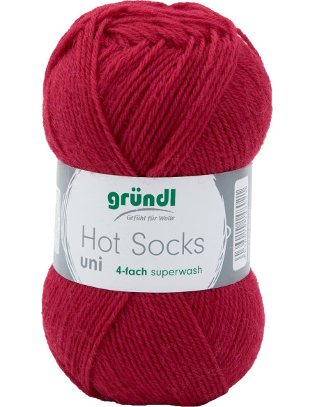 Hot Socks effen sokkenwol 50 Gründl