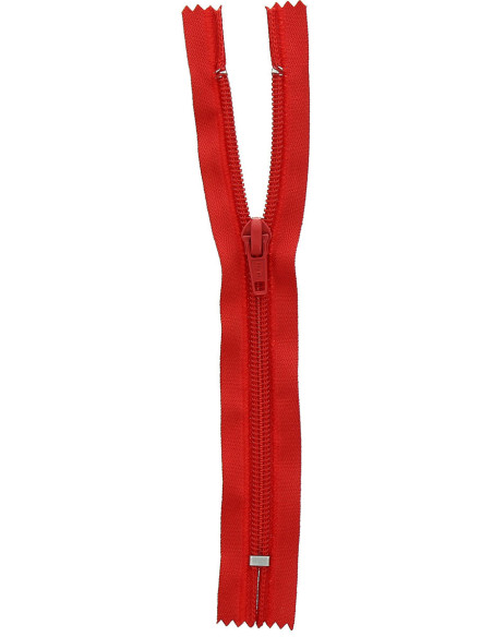 Niet-delende gebreide rits - Vermiljoenrood