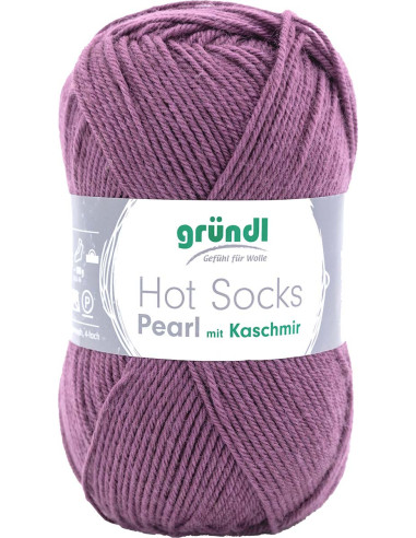 Hot Socks Pearl effen sokkenwol Gründl