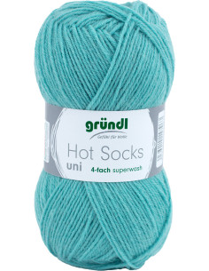 Hot Socks effen sokkenwol 50 Gründl 2