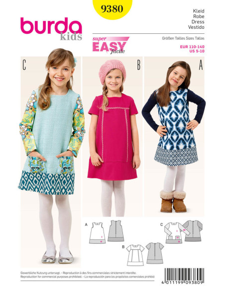 Jurkpatroon - Burda 9380
