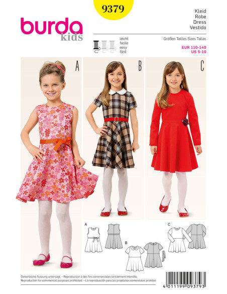 Jurkpatroon - Burda 9379