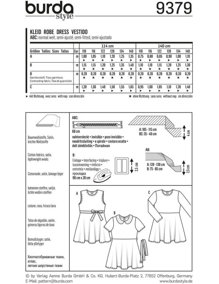 Jurkpatroon - Burda 9379