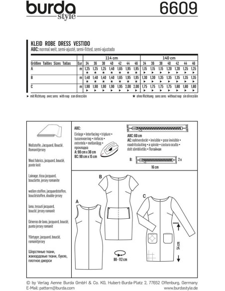 Jurkpatroon - Burda 6609