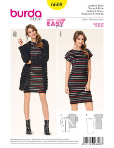 Jas & jurk patroon - Burda 6608