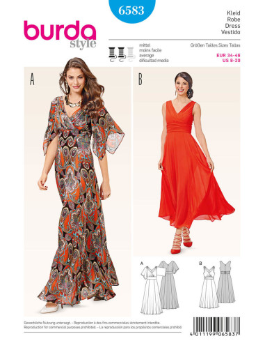 Jurkpatroon - Burda 6583