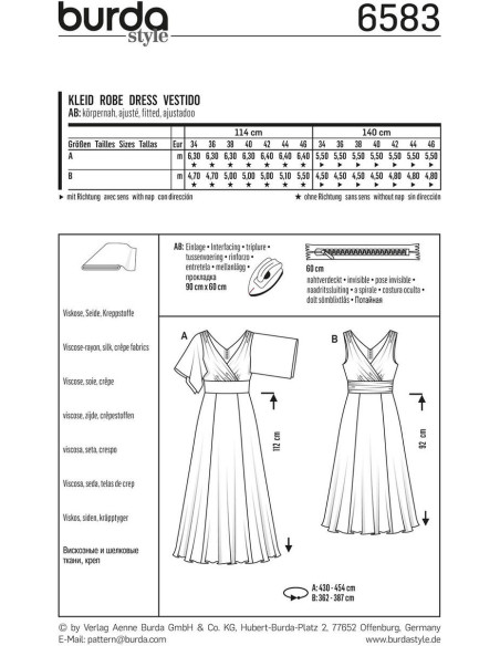 Jurkpatroon - Burda 6583
