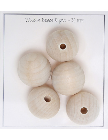 Houten kralen voor rammelaars, fopspeenketting baby
