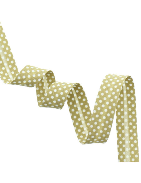 Gestippelde biais - Beige