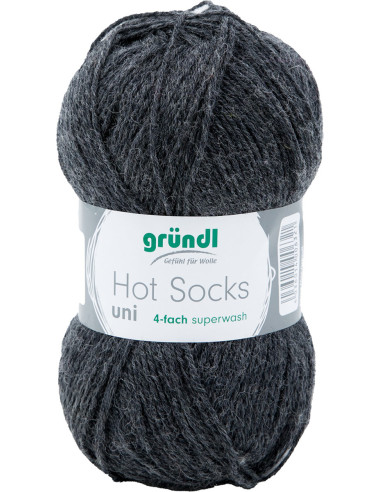Hot Socks effen sokkenwol 50 Gründl