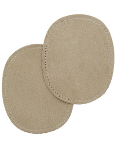Elleboog- en kniestukken - Beige leer
