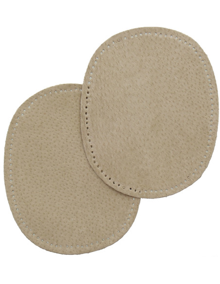 Elleboog- en kniestukken - Beige leer