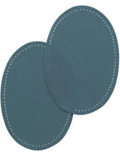 Thermische elleboog- en kniestukken - Imitatie blauwe jeans suède