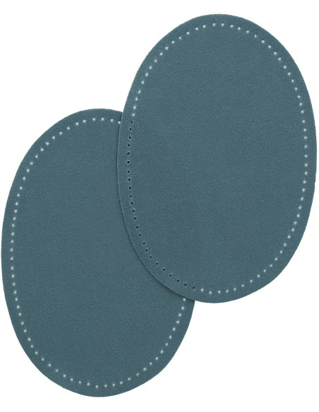 Thermische elleboog- en kniestukken - Imitatie blauwe jeans suède