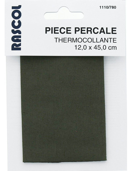 Donkergroene strijkbare percale voor reparatie
