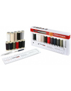 Set van 11 Gütermann naaigaren + accessoires