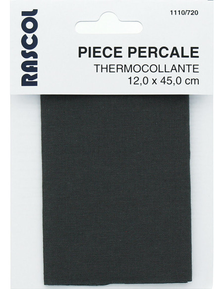 Thermisch hechtende percale voor reparatie - Antracietgrijs