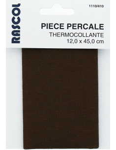 Strijkbare percale voor reparatie - Bruin