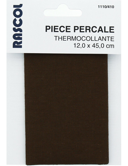 Strijkbare percale voor reparatie - Bruin