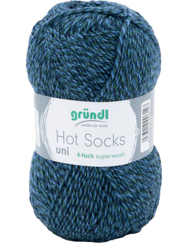 Hot Socks effen sokkenwol 50 Gründl