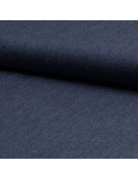 Chambray stof - Denim blauw