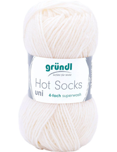 Hot Socks effen sokkenwol 50 Gründl