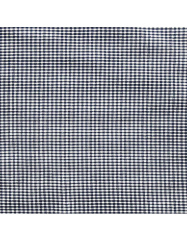 Vichy-stof met kleine ruitjes - Marineblauw