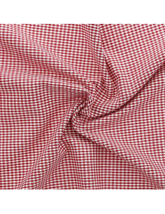 Vichy-stof kleine ruitjes - Rood