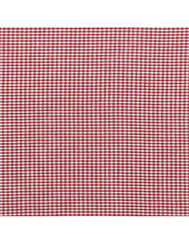 Vichy-stof kleine ruitjes - Rood