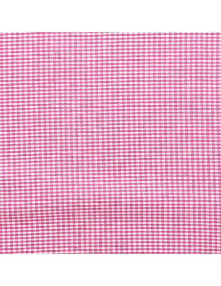 Vichy-stof met kleine ruitjes - Fuchsia