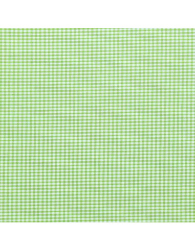 Vichy-stof met kleine ruitjes - Anijsgroen