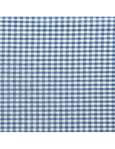 Grote ruit Vichy-stof - Spijkerblauw