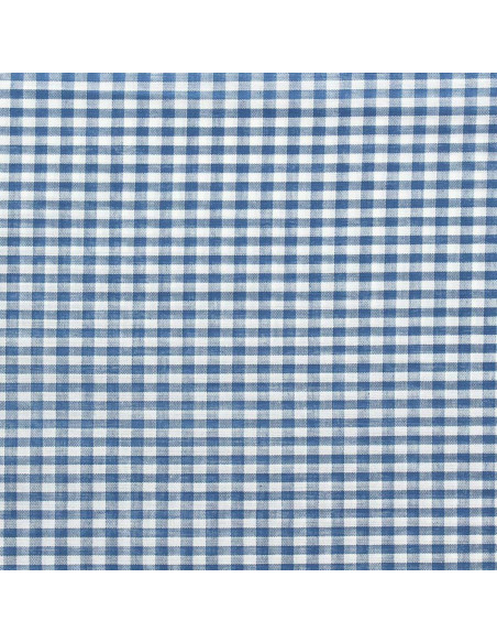 Grote ruit Vichy-stof - Spijkerblauw