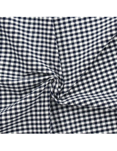 Grote ruitjes Vichy-stof - Marineblauw