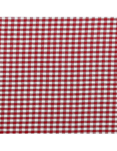 Grote ruitjes Vichy-stof - Rood