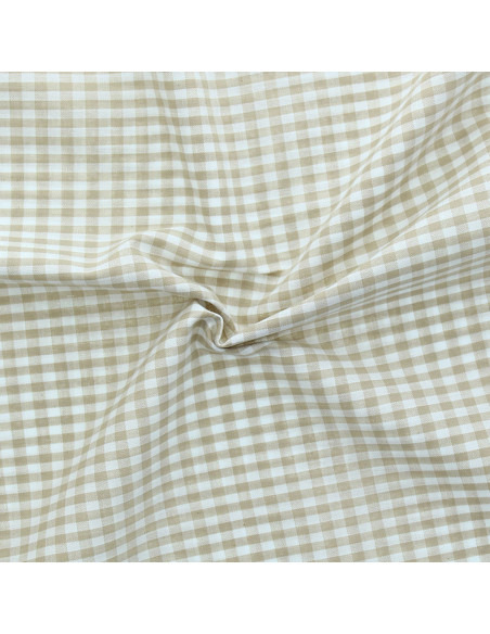 Grote ruitjes Vichy-stof - Beige