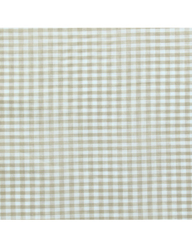 Grote ruitjes Vichy-stof - Beige