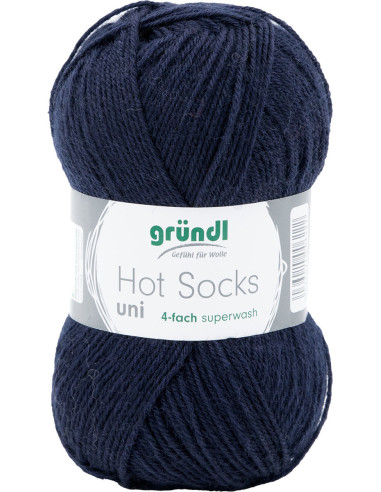 Hot Socks effen sokkenwol 50 Gründl