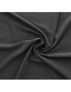 Viscose crêpe stof - Donkergrijs