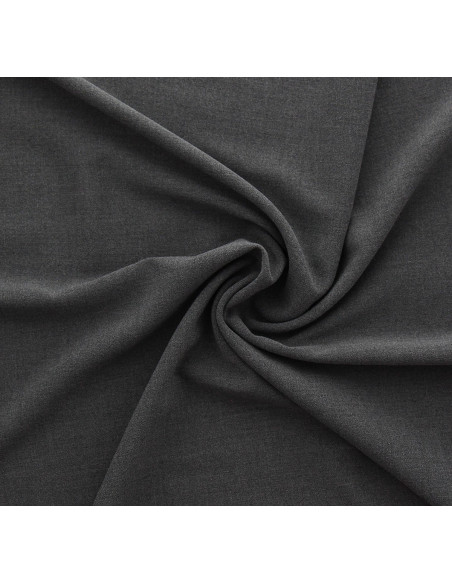 Viscose crêpe stof - Donkergrijs