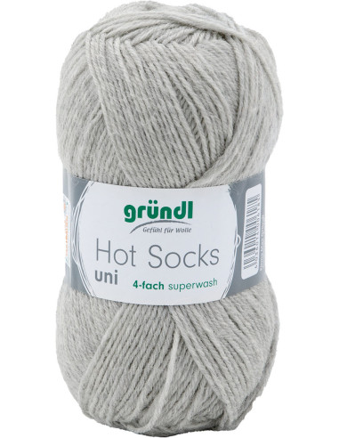 Hot Socks effen sokkenwol 50 Gründl
