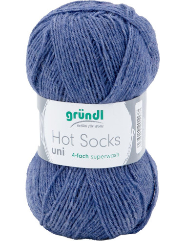 Hot Socks effen sokkenwol 50 Gründl