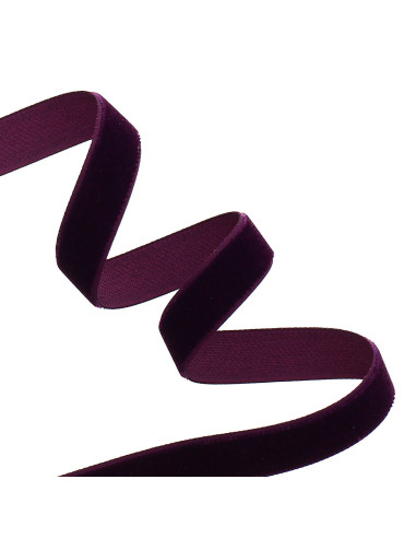 Fluwelen lint - Aubergine