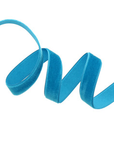 Fluwelen lint - Turkooisblauw