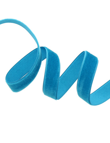 Fluwelen lint - Turkooisblauw