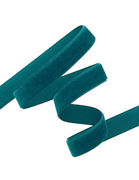 Fluwelen lint - Petrolblauw