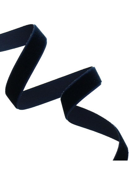 Fluwelen lint - Donkerblauw
