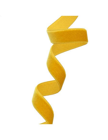 Fluwelen lint - Mosterdgeel