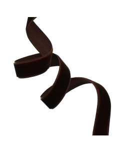 Fluwelen lint - Chocolade